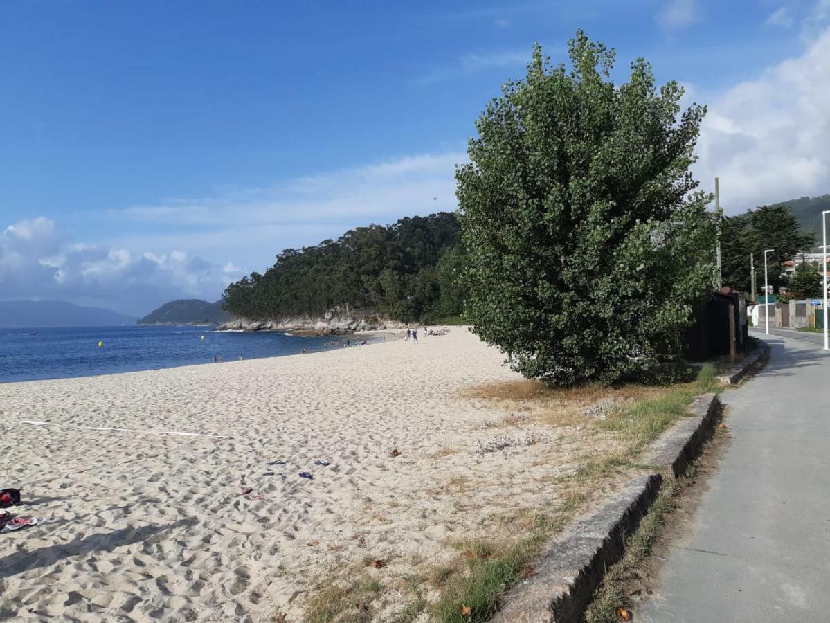 Apartamento Con Terraza Y Vistas Al Mar Apartment Bueu Bagian luar foto